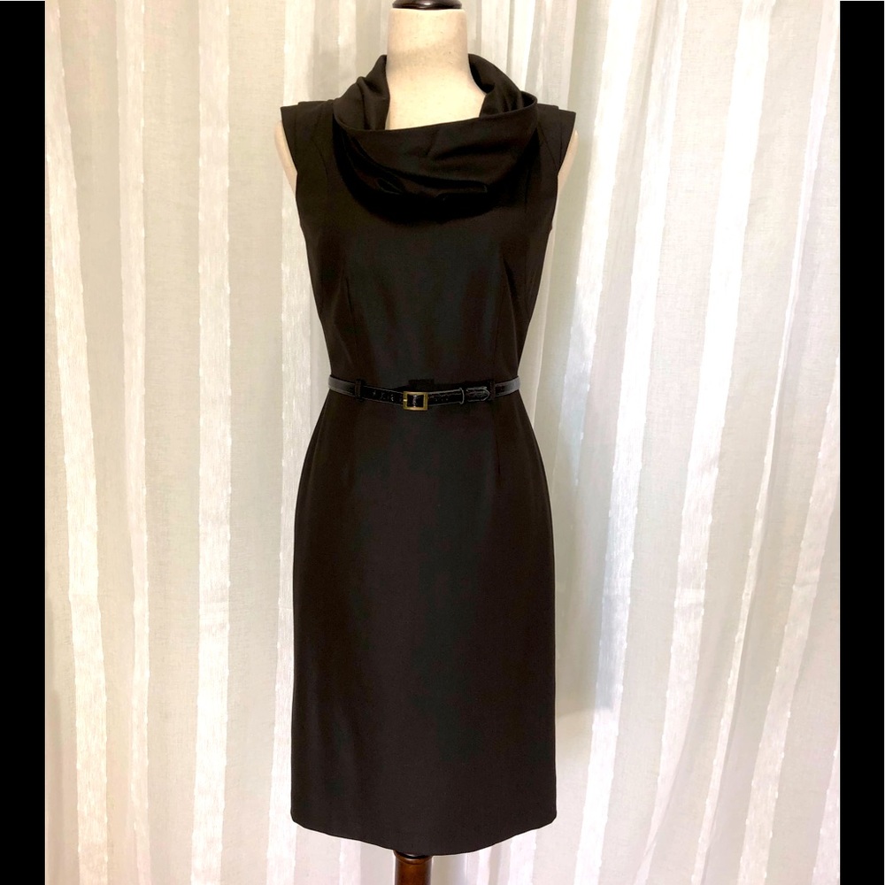 Antonio Melani 2 chocolate funnel neck dress